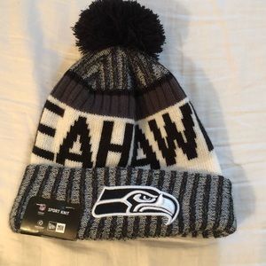 Seahawks sports knit beanie. One size fits most